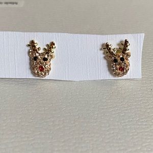 Reindeer stud earrings